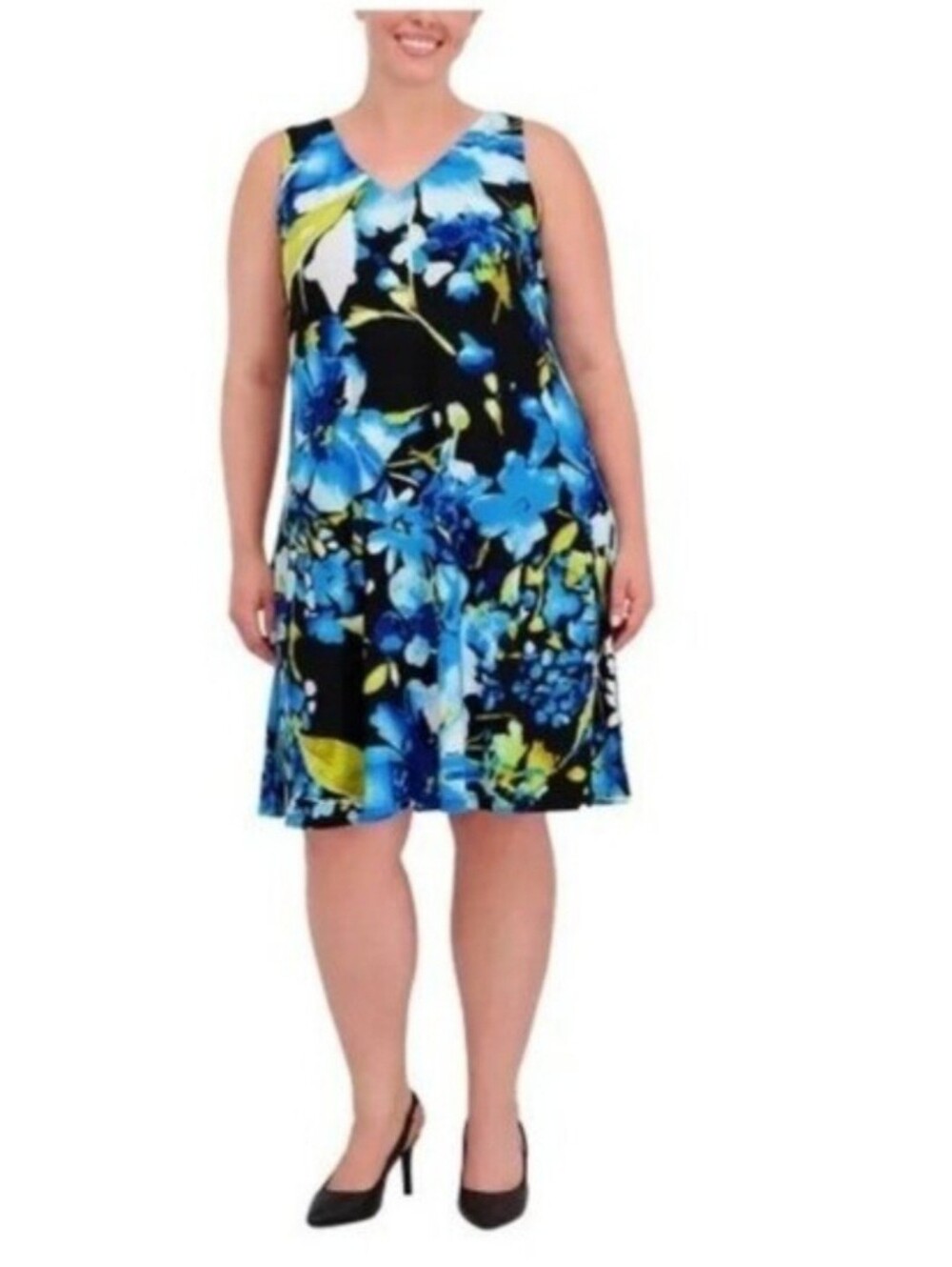 Anne Klein Tropical Pattern Dress